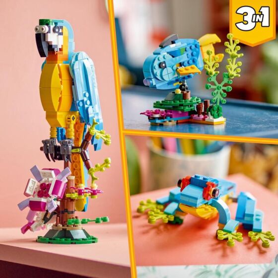LEGO Creator 3-i-1 Exotisk Papegoja Set
