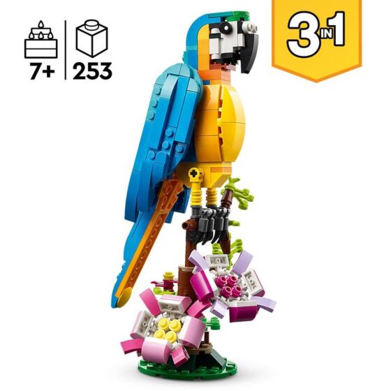 LEGO Creator 3-i-1 Exotisk Papegoja Set
