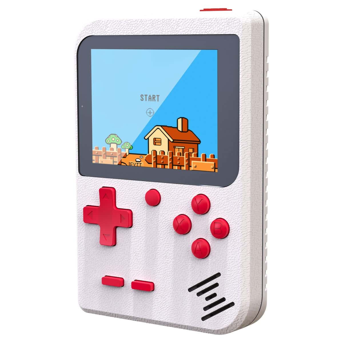 Exibel portabel retrospel-konsol med 256 spel