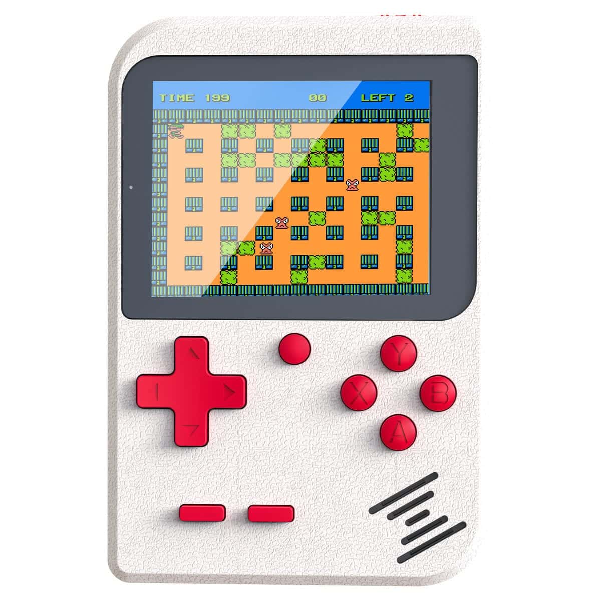 Exibel portabel retrospel-konsol med 256 spel