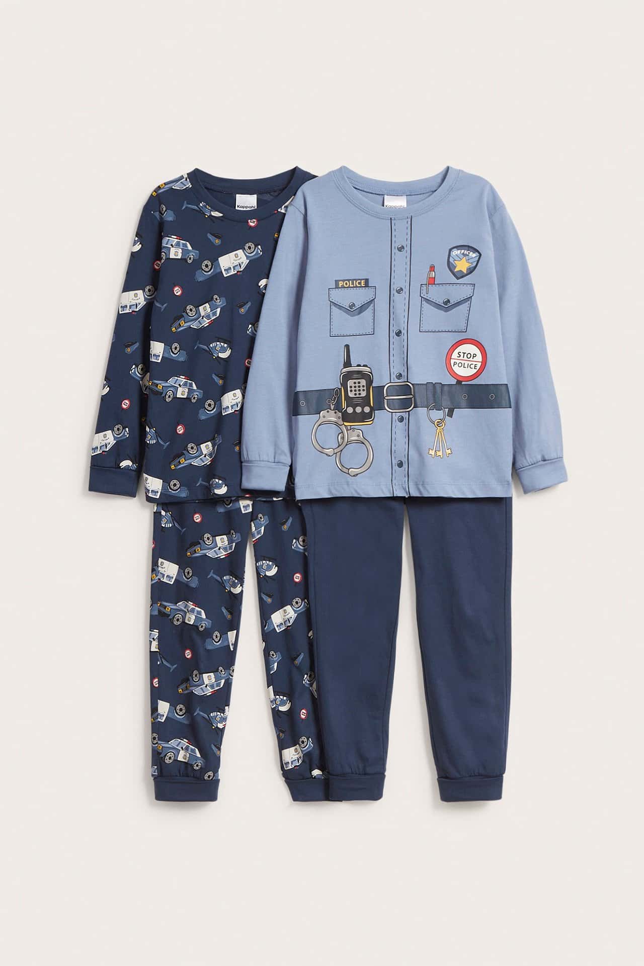 Blå UV-solhatt med ankor för barn