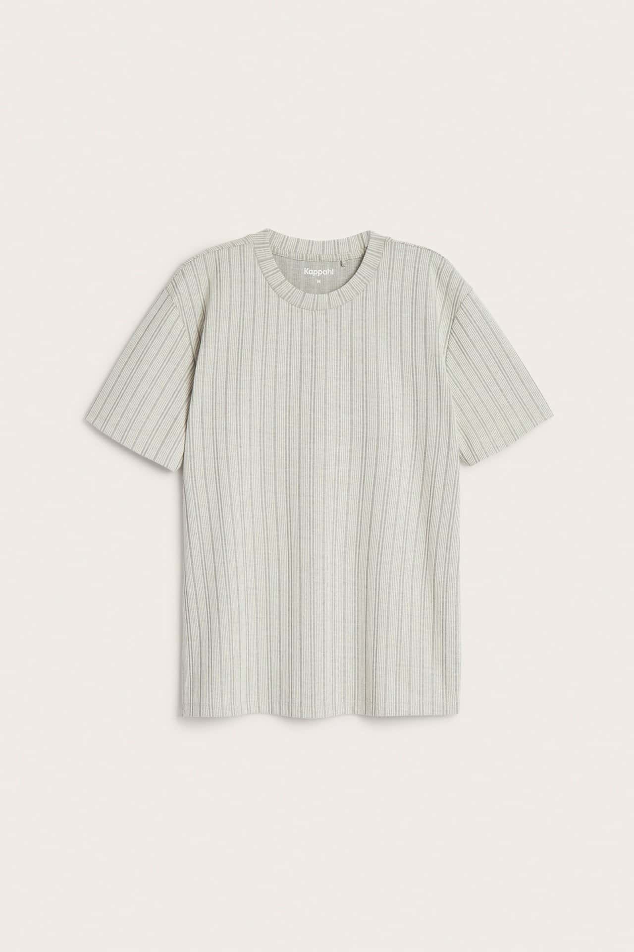 Mönstrad offwhite t-shirt med struktur