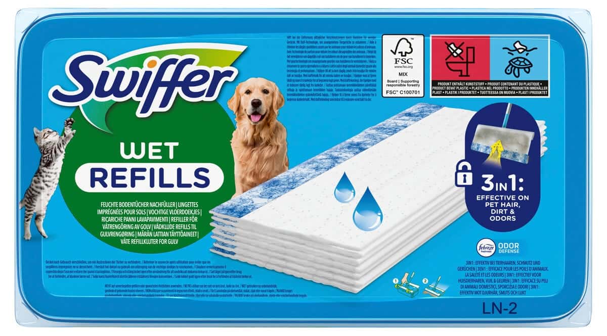 Swiffer Wet Pet fuktiga rengöringsdukar 40-pack