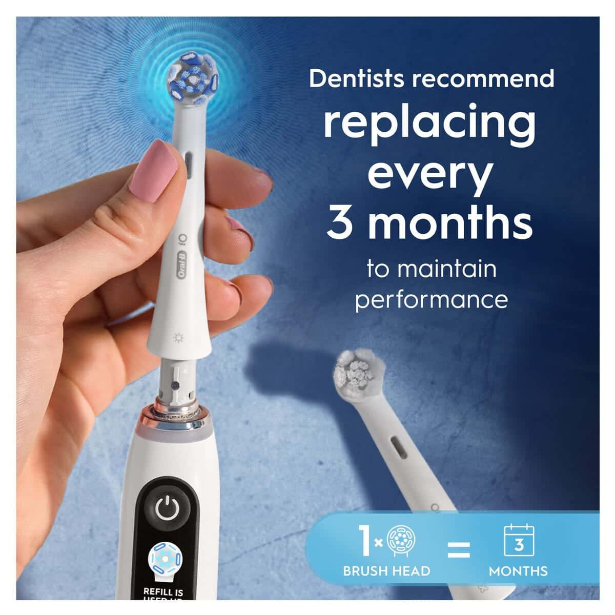 Oral-B iO Ultimate Clean borsthuvud vit