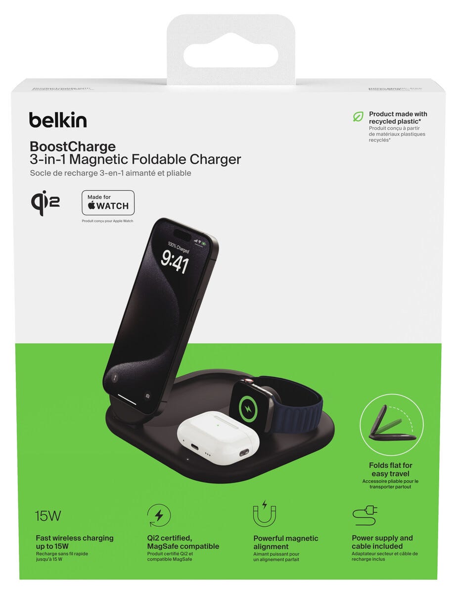Belkin BoostCharge 3-i-1 laddstation WIZ029vf