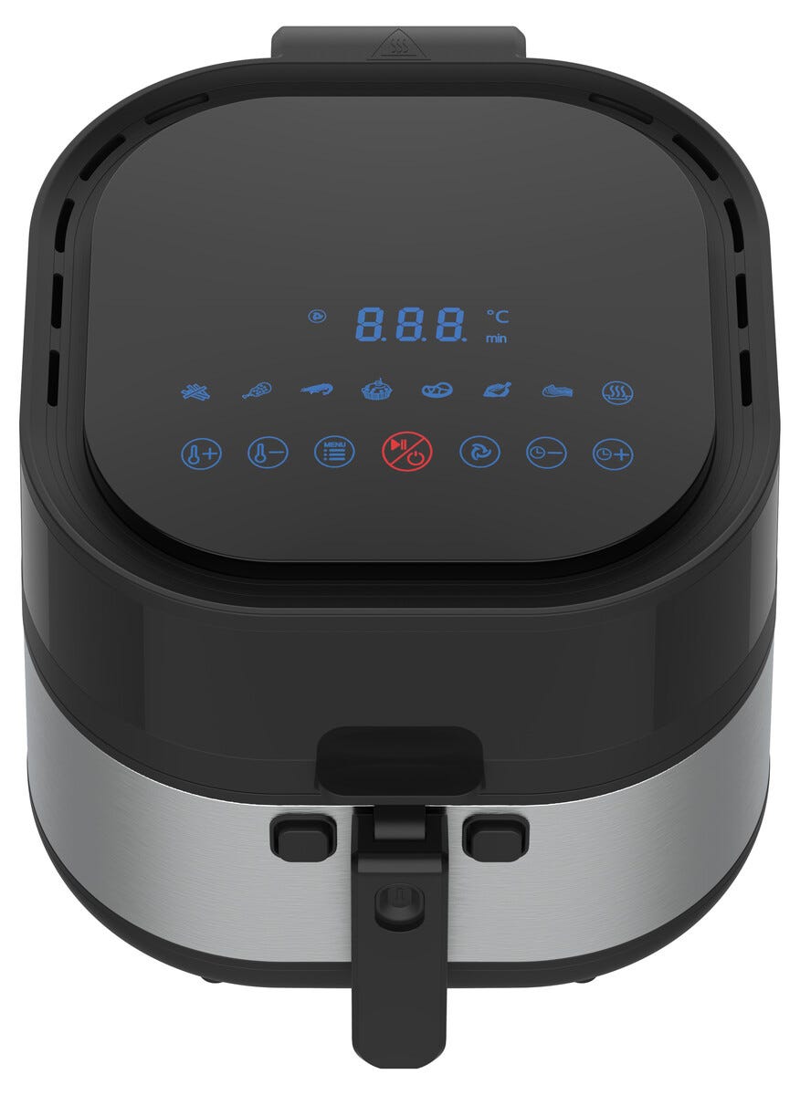 Keramisk luftfritös med timer 7,2 L