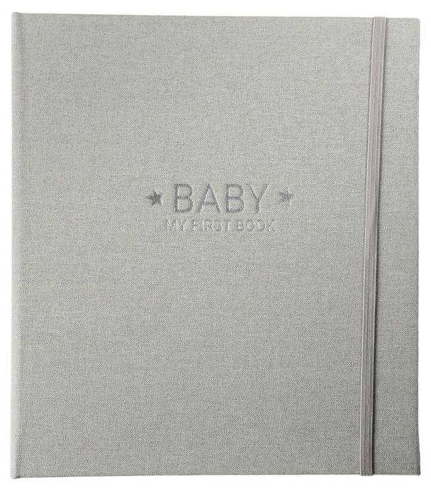 Minnesbok för baby med fickor