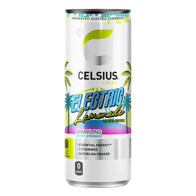 24-Pack Celsius Electric Lemonade 355ml