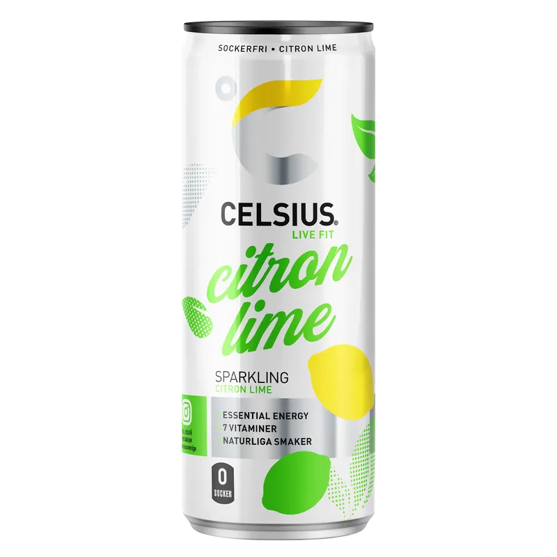 24-Pack Celsius Citron Lime 355ml