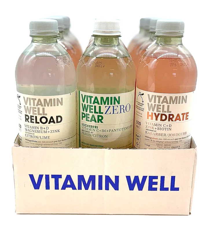 12 x Vitamin Well 500 ml Mixflak