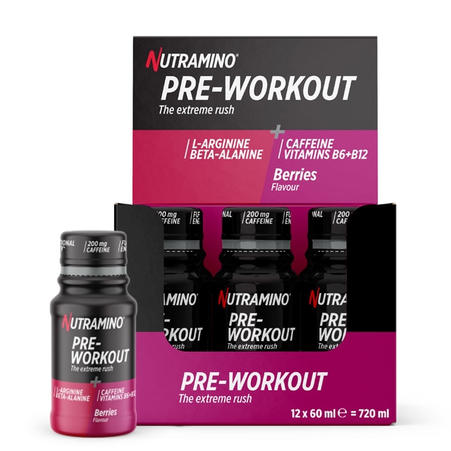 Nutramino PWO Shot Bubblegum 12x60ml