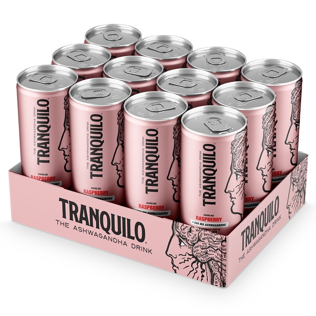 Tranquilo Ashwagandha Raspberry Drink 12x330ml