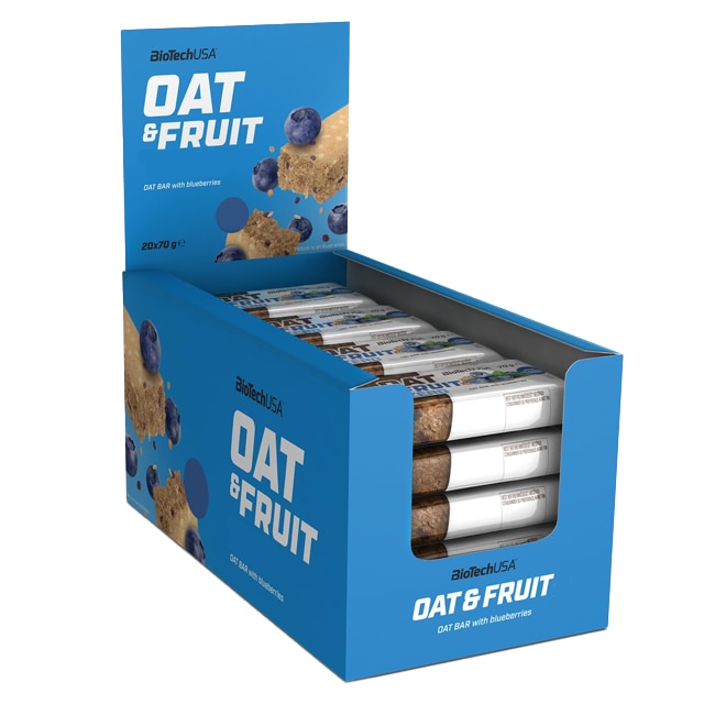 BioTechUSA Oat & Fruit Bar Blåbär 20x70g