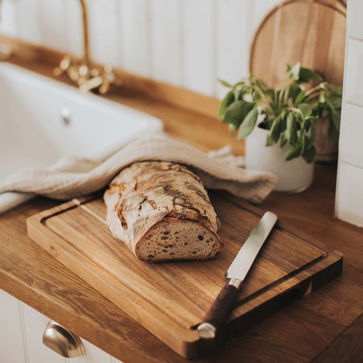 Dutchdeluxes BBQ XL Skärbräda Ek Fyrkantig