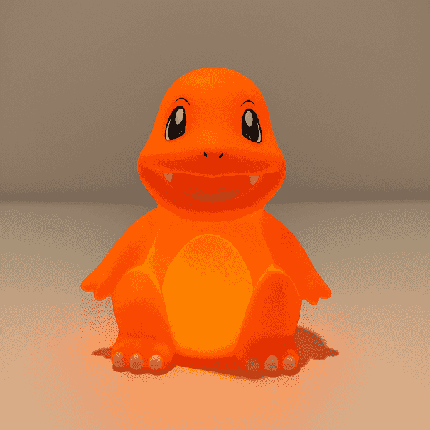 Charmander LED Nattlampa för Barn