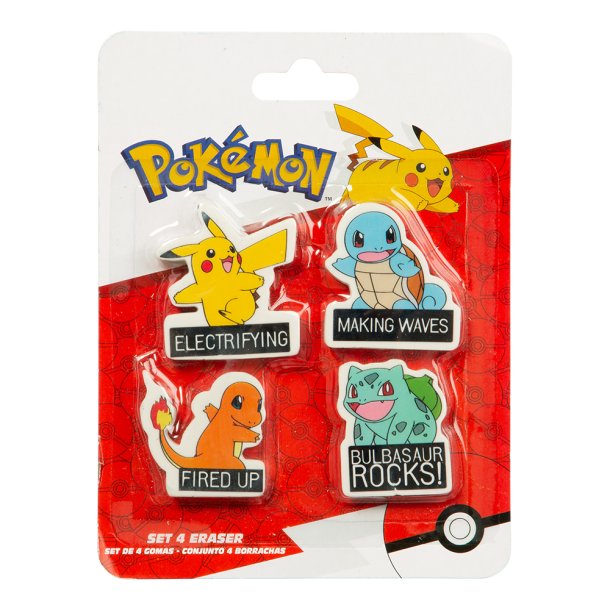 Pokémon Suddgummi Set med 4 Delar
