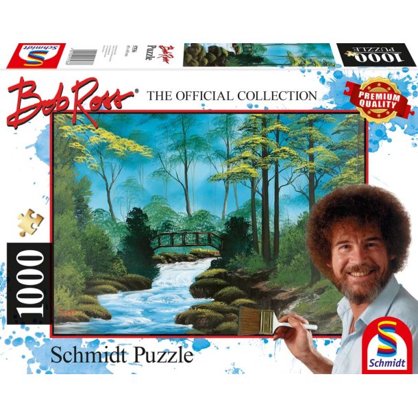 Schmidt Pussel Bob Ross Skogsbro 1000 Bitar