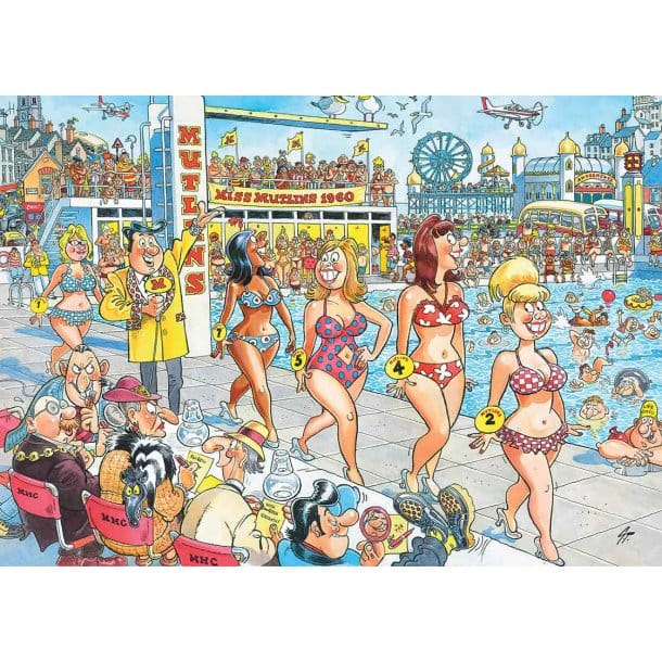 Wasgij Destiny Retro 9 Supermodeller Pussel 1000 Bitar