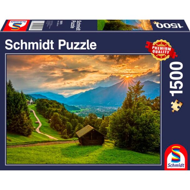 Schmidt Pussel 1500 Bitar Solnedgång Wamberg