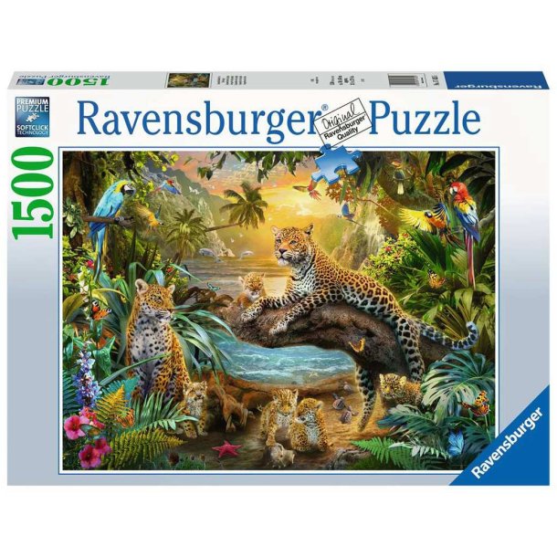 Ravensburger Pussel 1500 Bitar Leopardfamilj