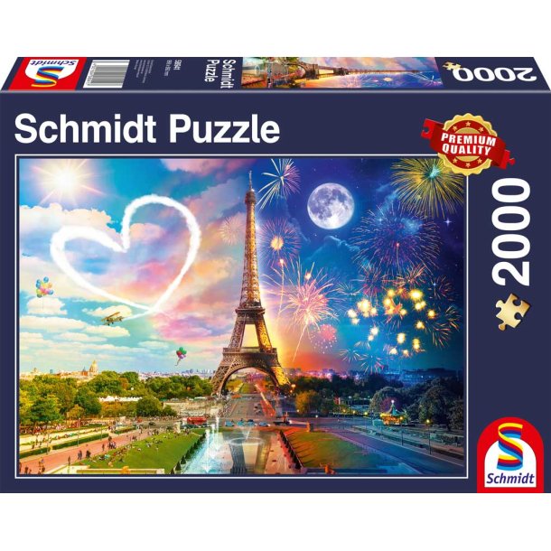 Schmidt Pussel 2000 Bitar Paris Dag och Natt