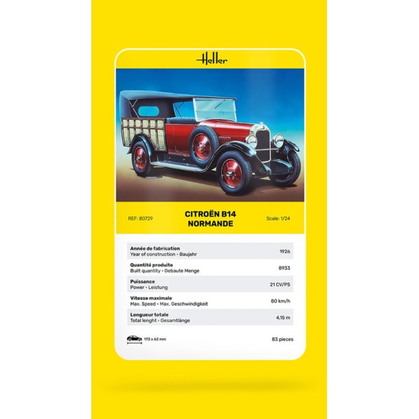 Heller Citroen B14 Normande modellbil 1:24
