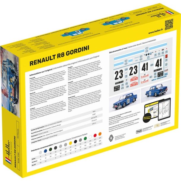 Heller Renault R8 Gordini modellbil 1:24