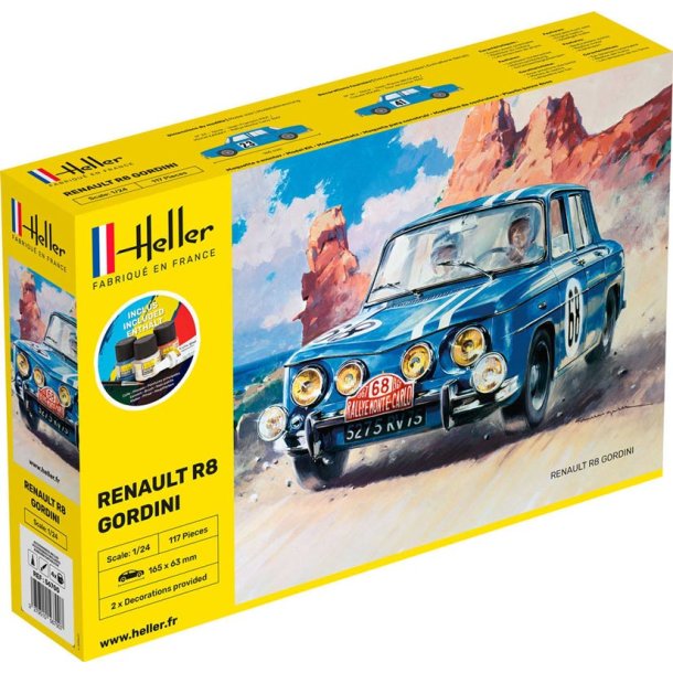Heller Renault R8 Gordini modellbil 1:24