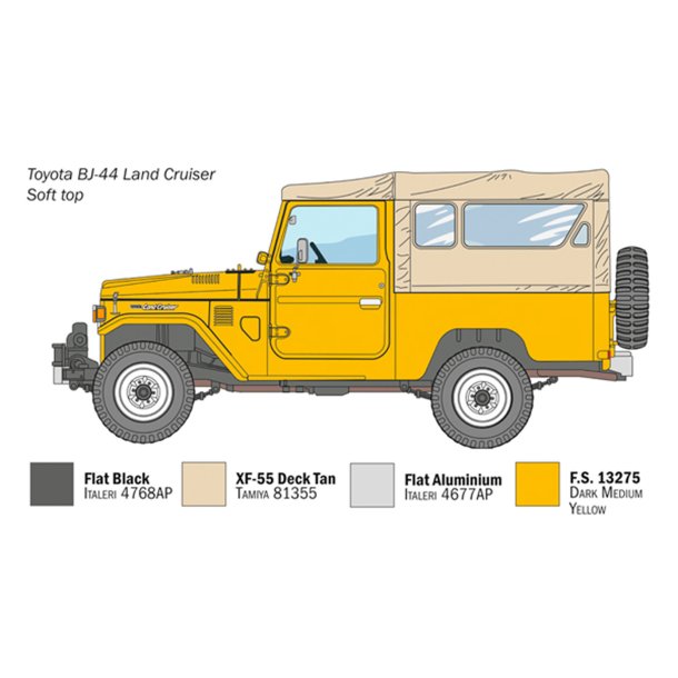 Italeri 1:24 Toyota BJ44 Land Cruiser Byggsats
