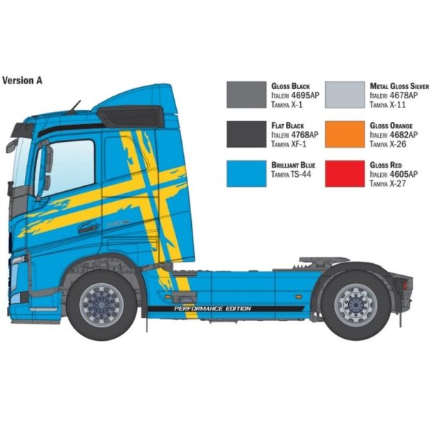 Italeri 1:24 Volvo FH LÄgt Tak Modelllastbil