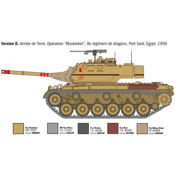 Italeri 1:35 M47 Patton Modellstridsvagn