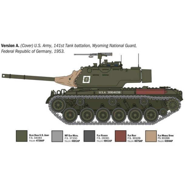 Italeri 1:35 M47 Patton Modellstridsvagn