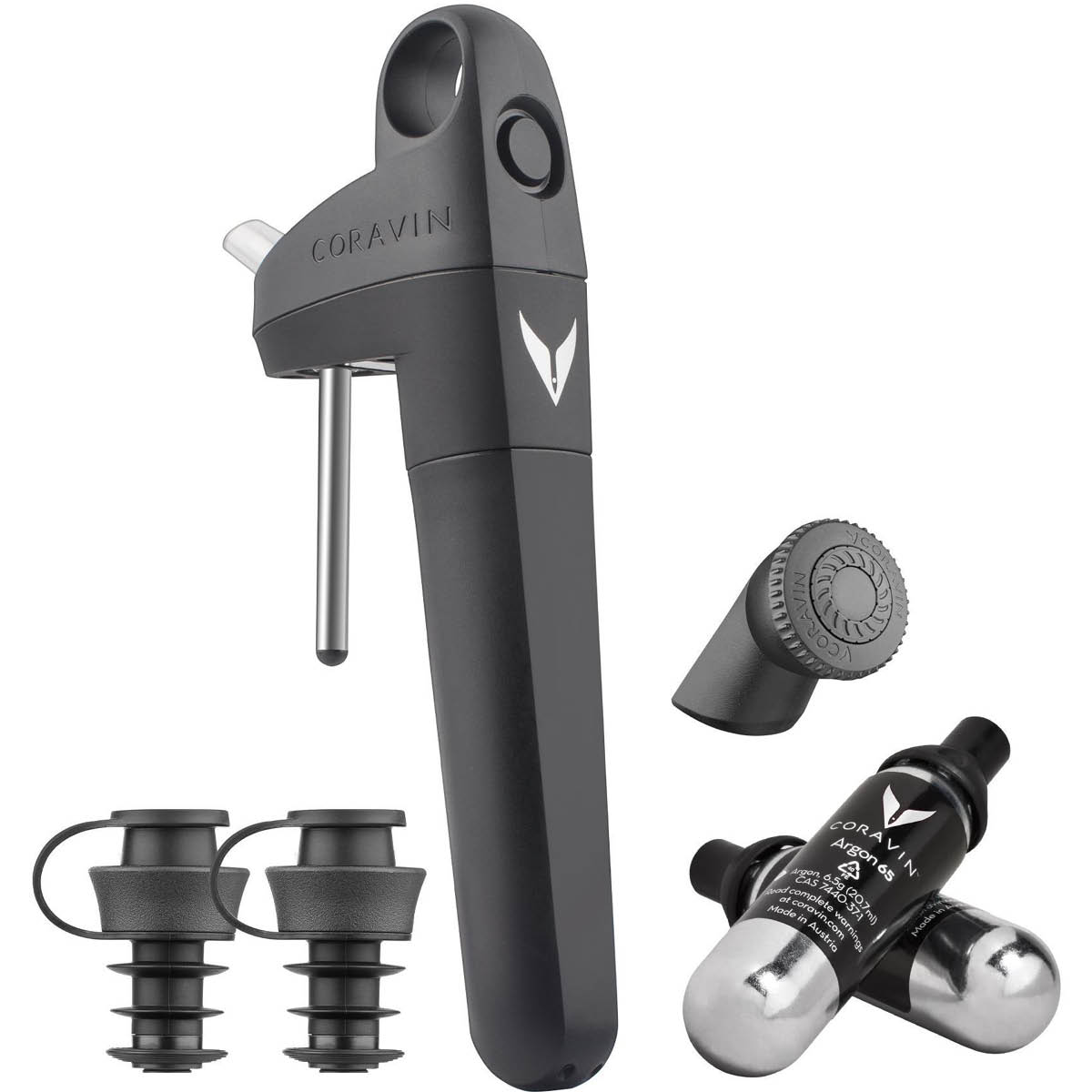 Coravin Pivot+ Vinkonserveringssystem Svart