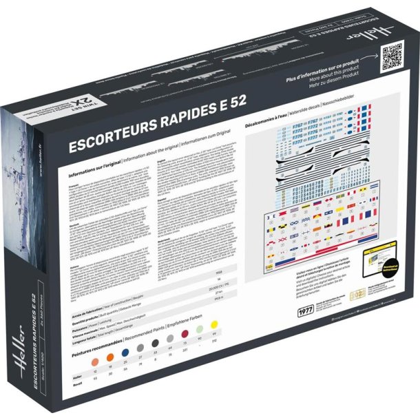 Modellfartyg Escorteurs Rapides E52 Set