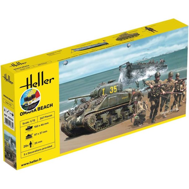 Heller Omaha Beach Startpaket 1:72 Tankmodell