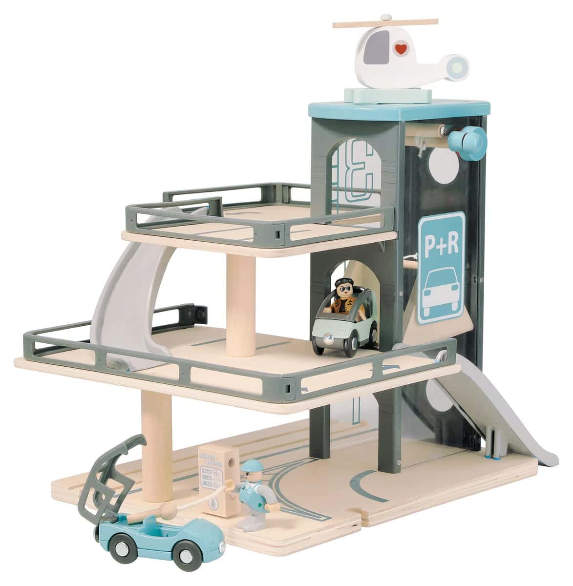 Leksaksgarage trä, från 3 år | Clas Ohlson