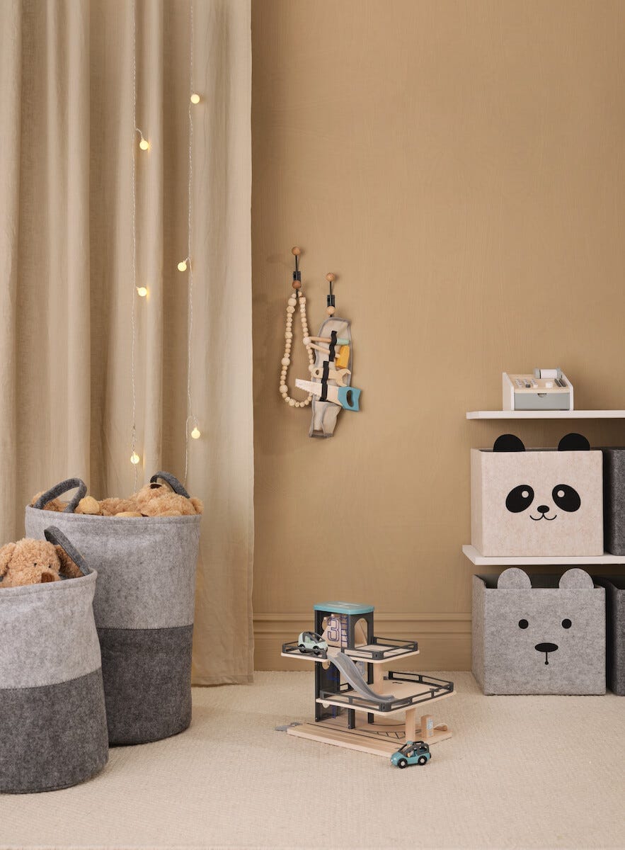 Leksaksgarage trä, från 3 år | Clas Ohlson