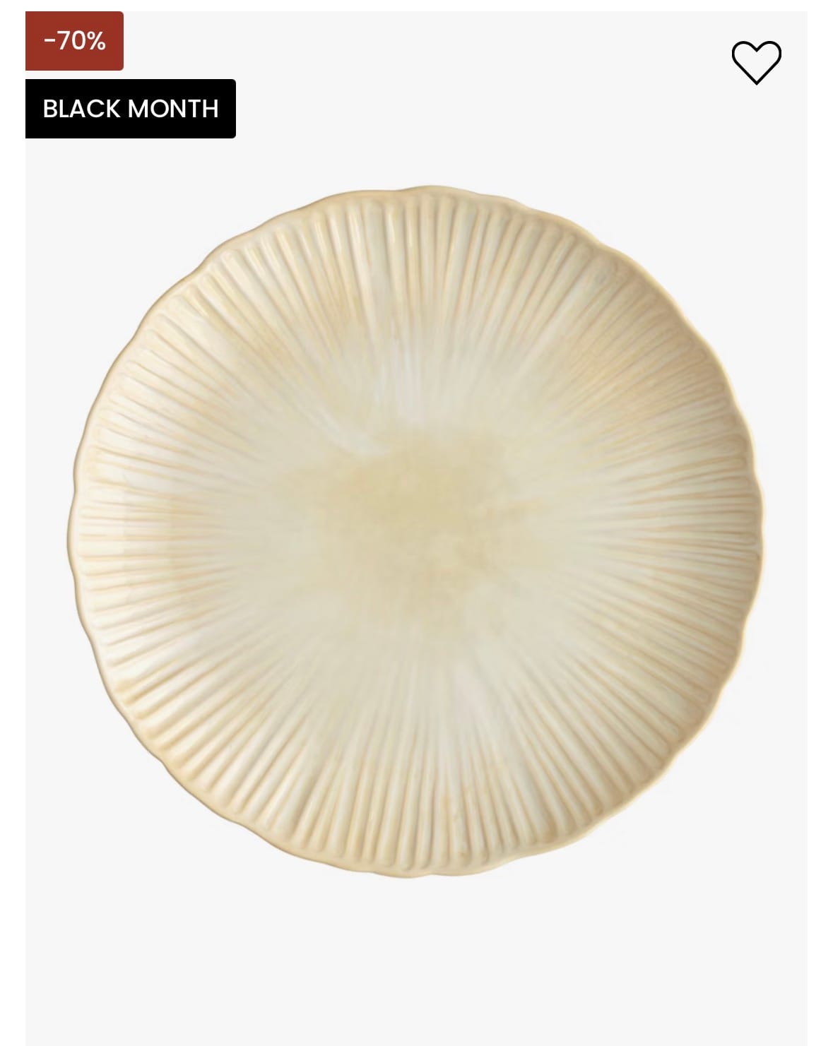 Daisy Tallrik Cream 29 cm från Decotique