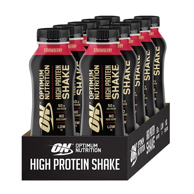 Optimum Nutrition High Protein Shake Jordgubb 12x500ml