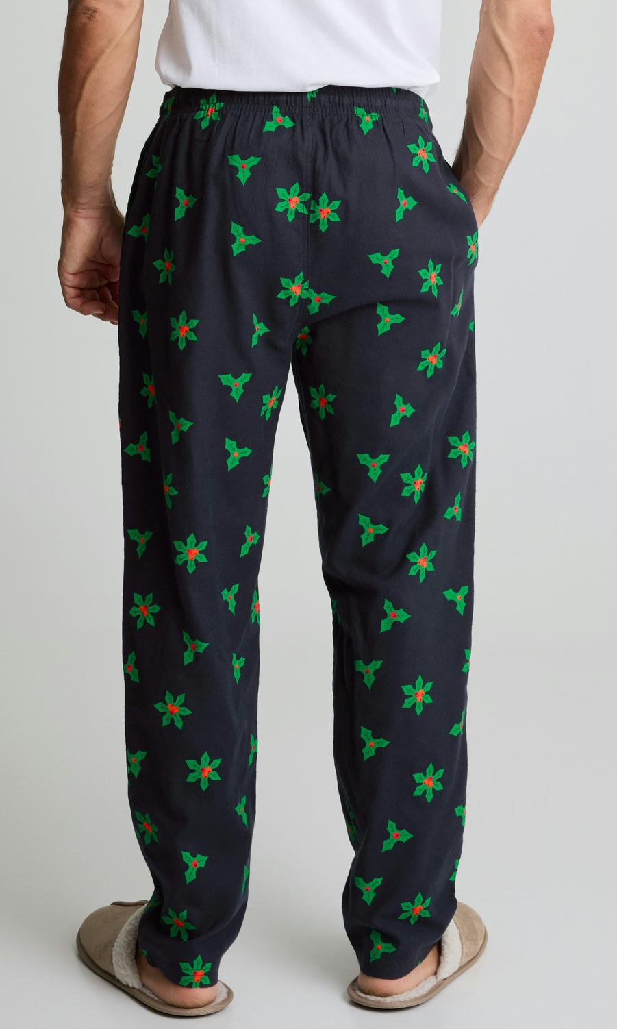 Marinblå Julpyjamasbyxor för Herr