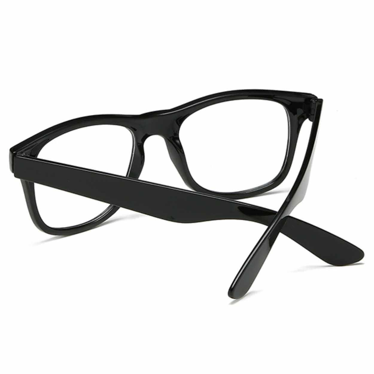 Svarta Wayfarer Läsglasögon Styrka