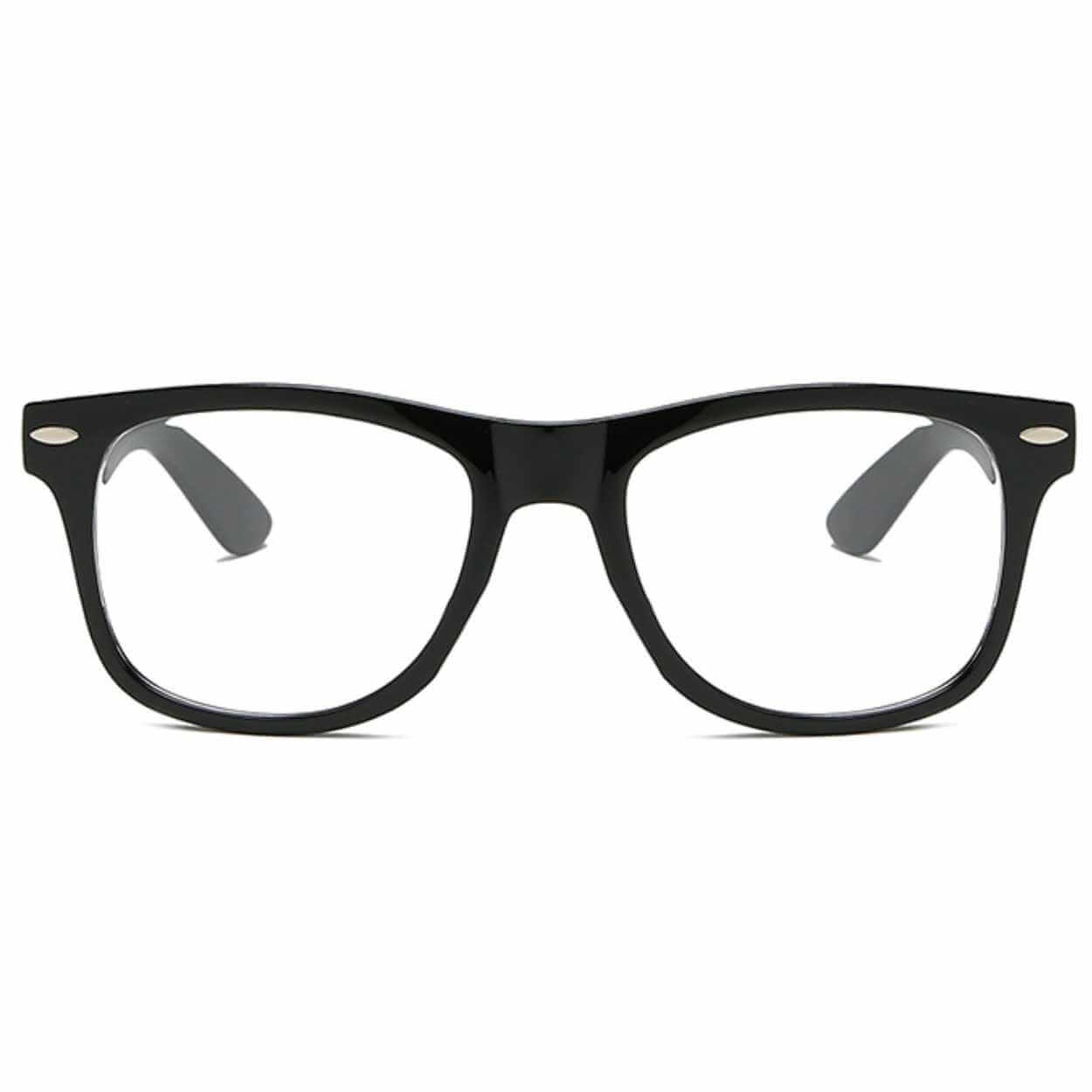 Svarta Wayfarer Läsglasögon Styrka