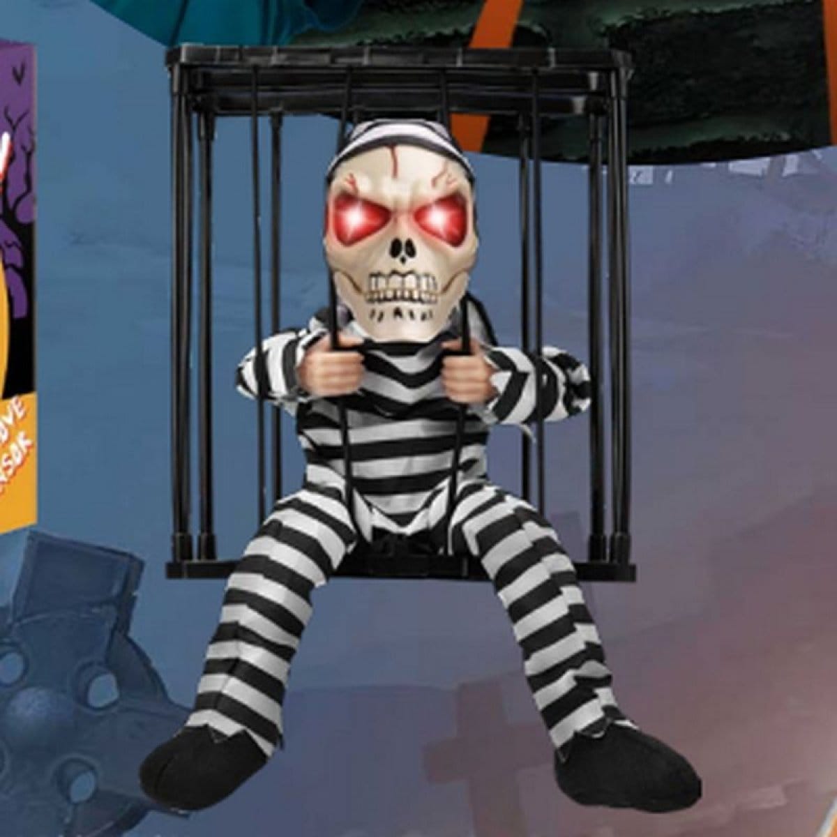 Skelett Fånge Dräkt med Snabb Leverans