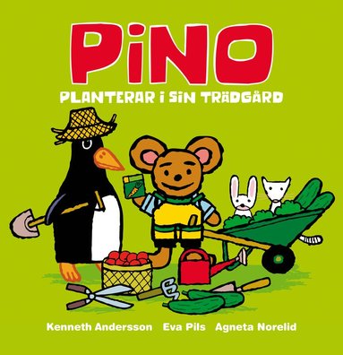 Pino planterar i sin trädgård Bok
