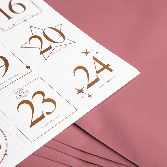 Kalenderposer med Klistremerker - 24 Pakke