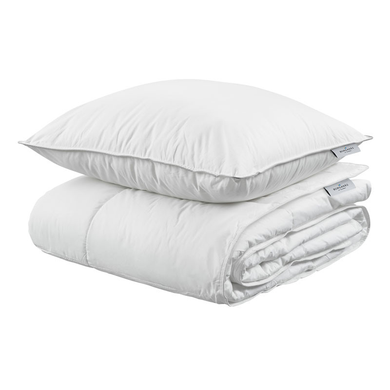 Lyxigt Hotelltäcke och Kudde Borganäs