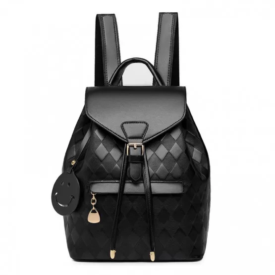 Elegant ryggsäck i PU-läder för vardag