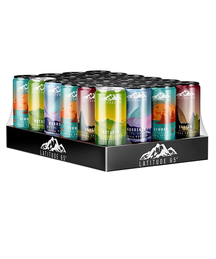 Latitude 65 Mixflak 24-pack Energidryck