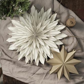 Viksats Stjärnor Vit Dekoration