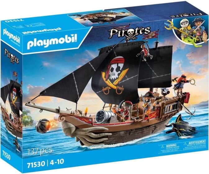 Playmobil Stort Piratskepp med Tillbehör